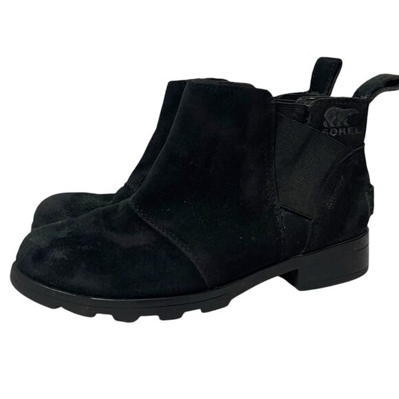 SOREL Girl’s Waterproof Suede Ankle Pull-On Booties 1Y - Picture 4 of 10